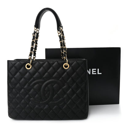 Chanel Caviar Quilted Grand Shopping Tote GST Black 11 of 11