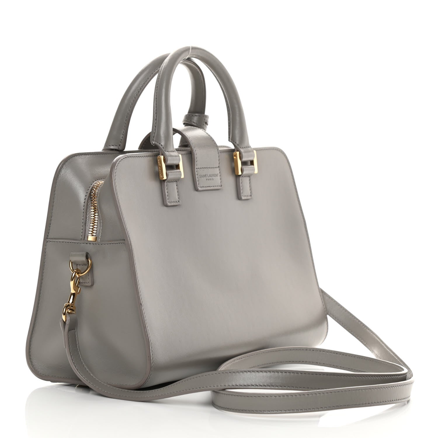 Saint Laurent Calfskin Monogram Baby Cabas Fog 2 of 13