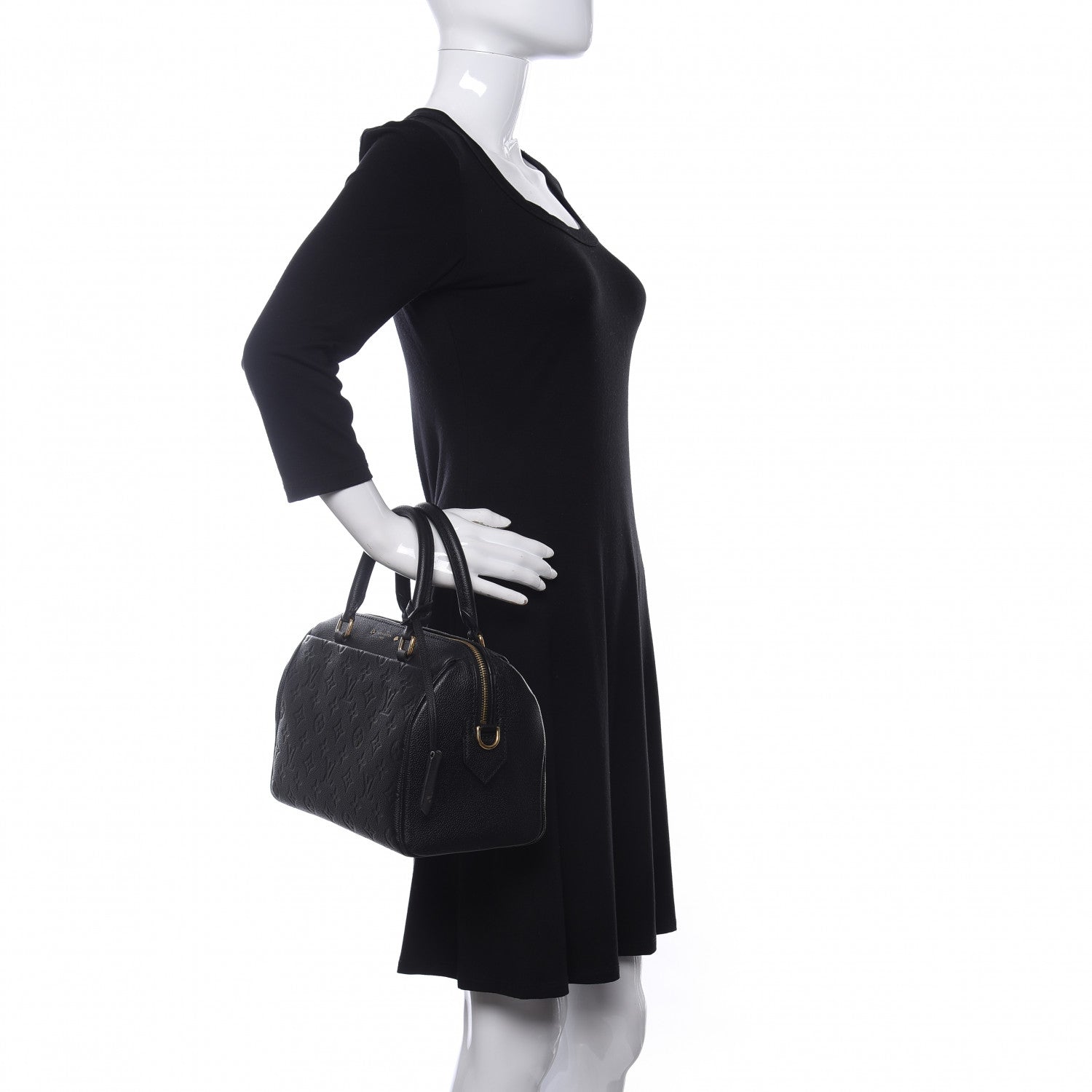 Louis Vuitton Empreinte Speedy Bandouliere 25 NM Black 2 of 10