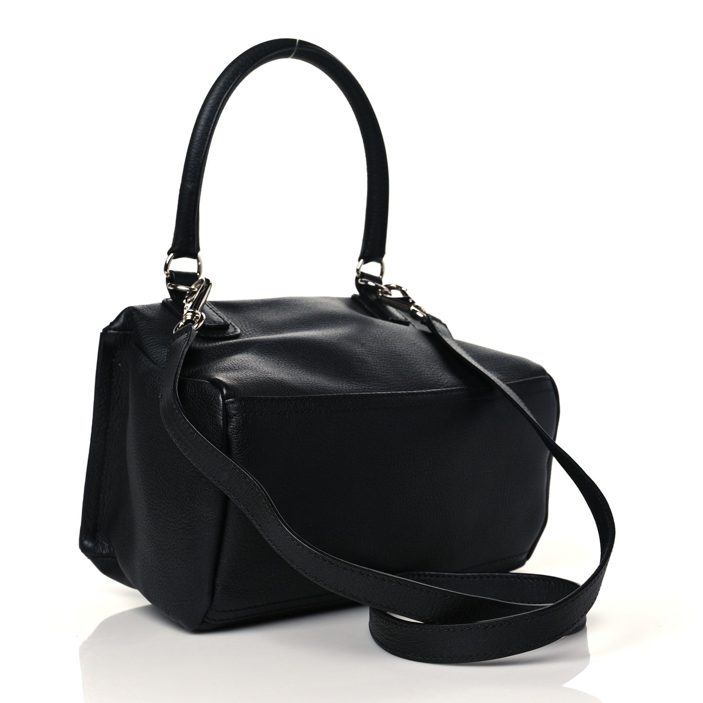 Sugar Goatskin Small Pandora Black