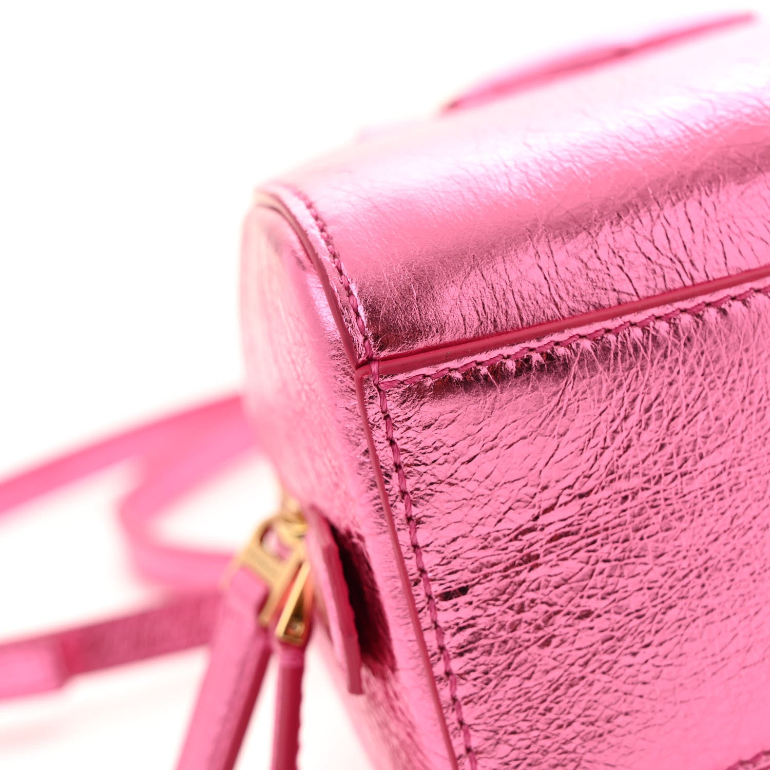 Givenchy Laminated Lambskin Micro Antigona Cube Bag Raspberry 10 of 12