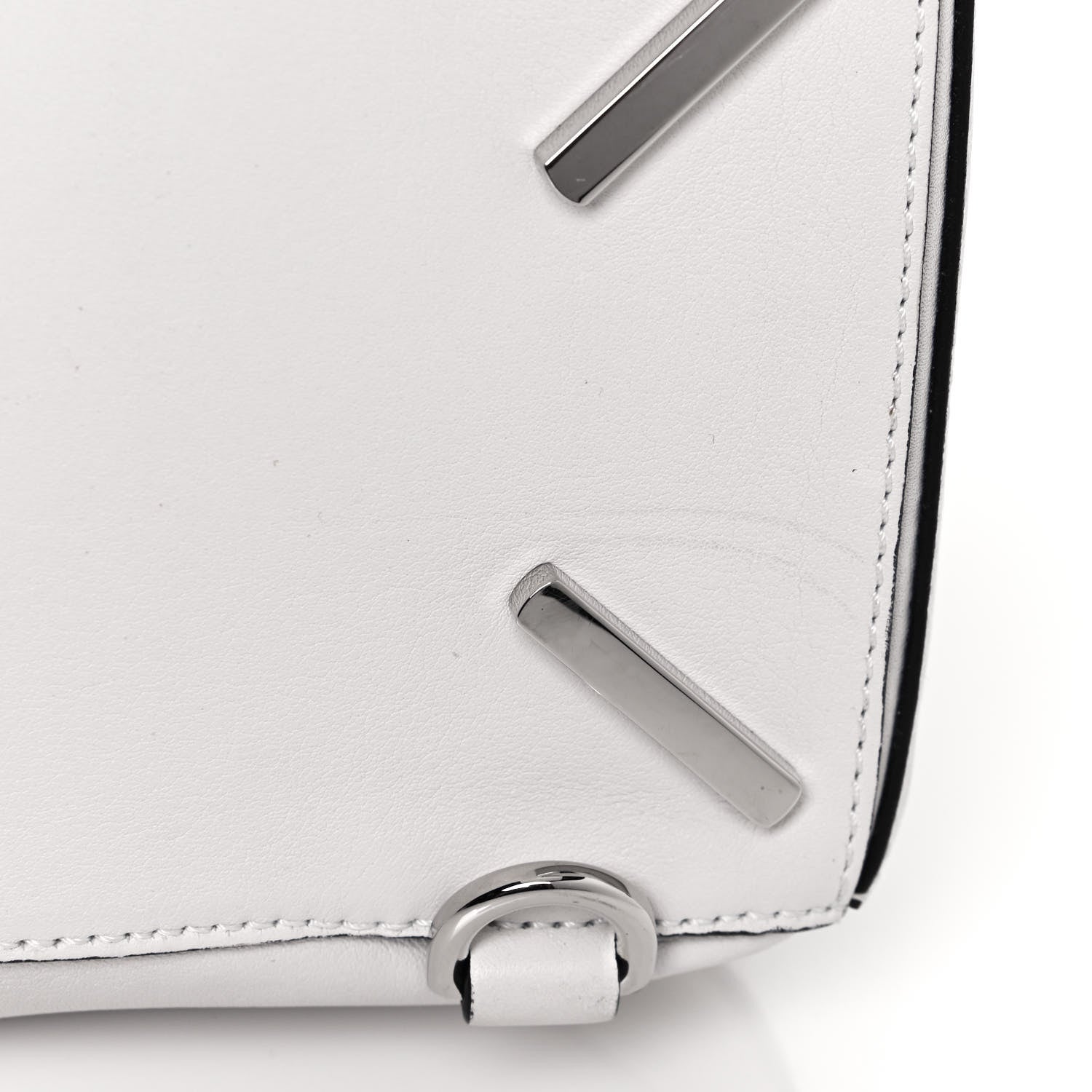 Loewe Calfskin Medium Puzzle Bag White 15 of 15