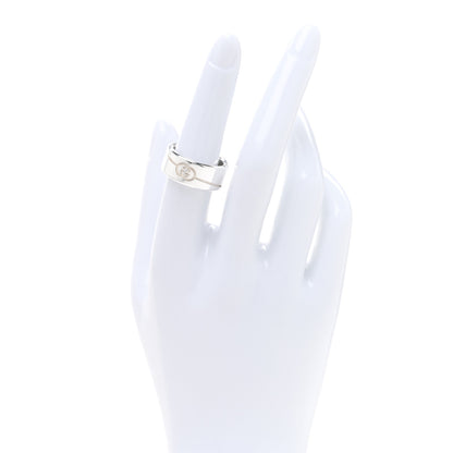 Gucci Sterling Silver Diagonal Interlocking G Ring 54 6.75 2 of 4