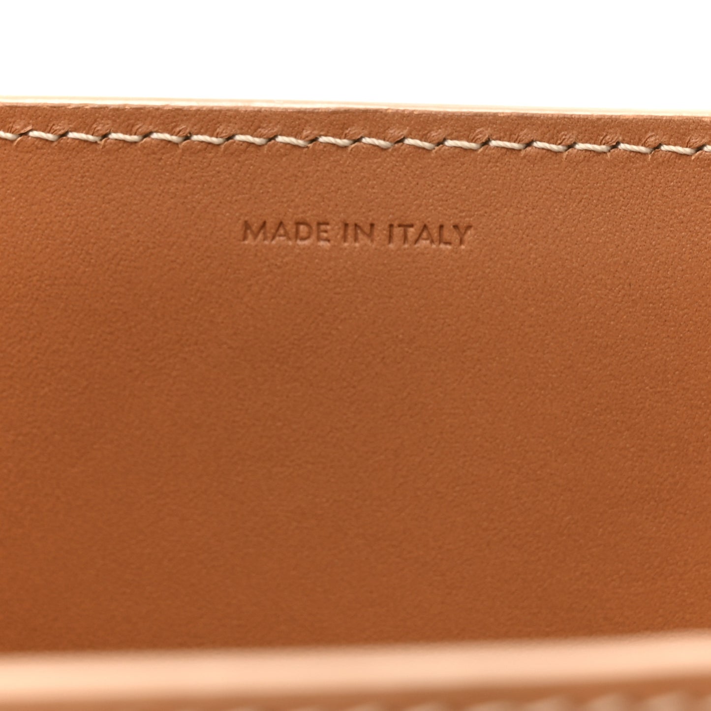 Canvas Calfskin Logo Print Small Vertical Cabas Natural Tan