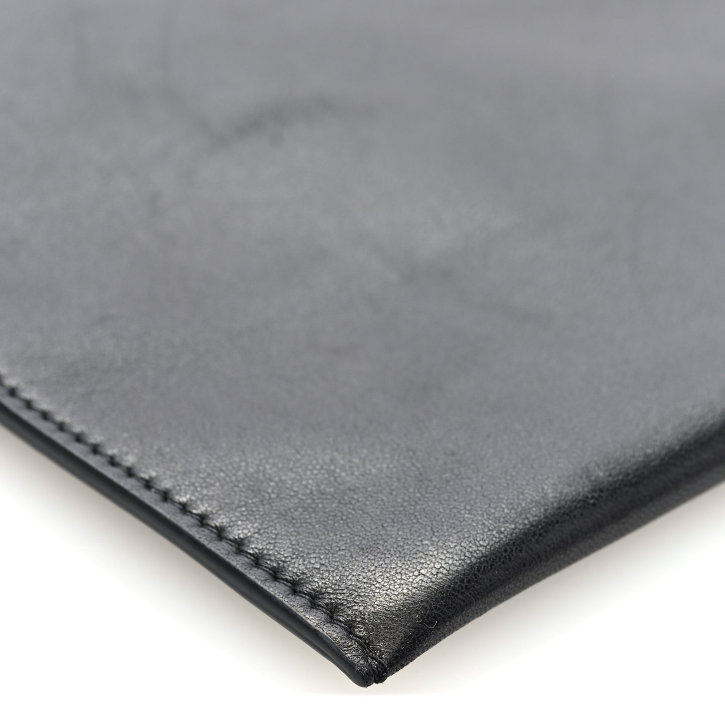 Vegetable Calfskin Medicine Pouch Black