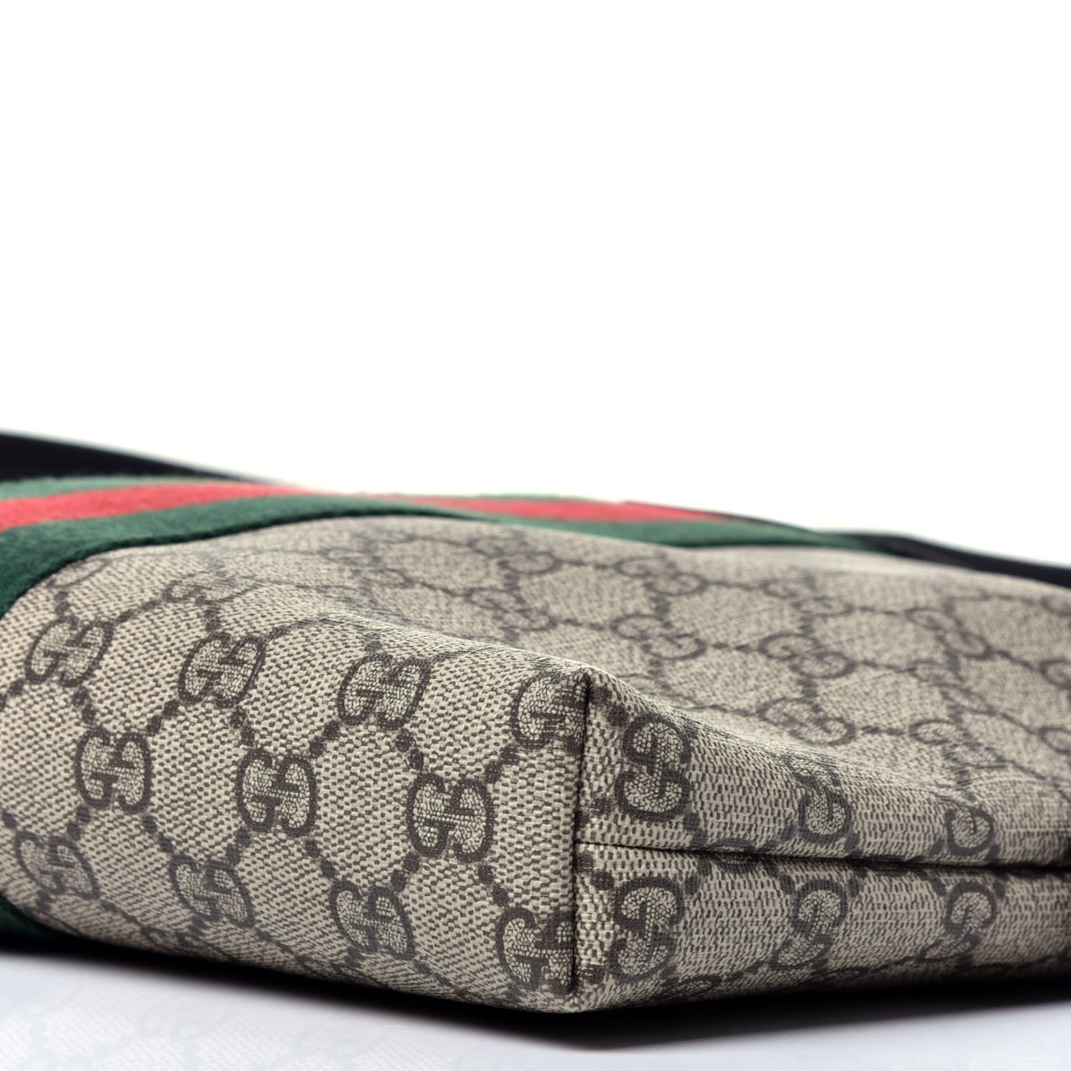 Gucci GG Supreme Monogram Web Messenger Bag Black 9 of 9