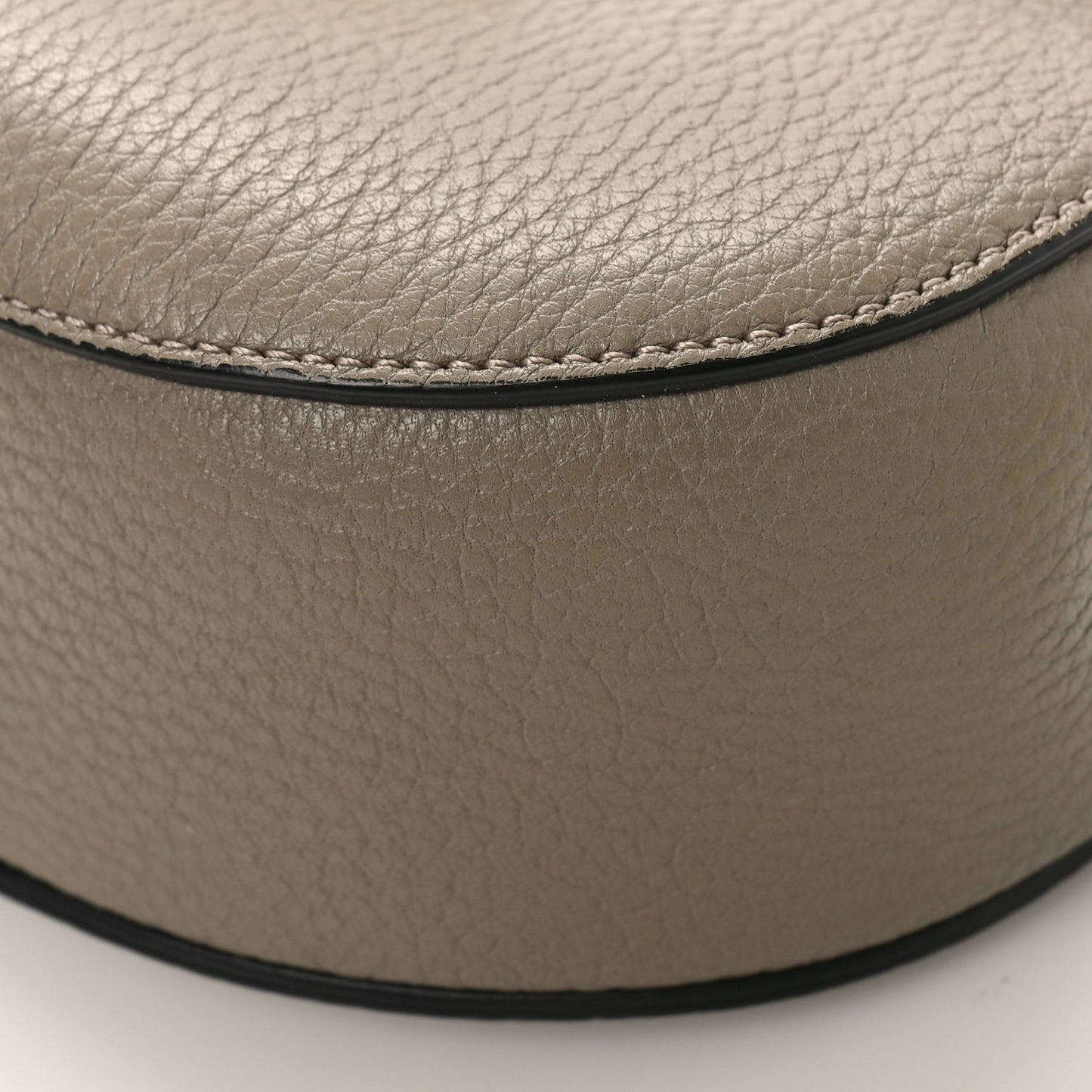 Grained Lambskin Mini Drew Shoulder Bag Motty Grey