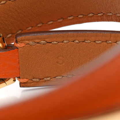 Hermes Epsom Rivale Double Tour Bracelet S Orange 6 of 6