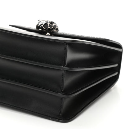 Bulgari Calfskin Galuchat Serpenti Forever Crossbody Black 7 of 7