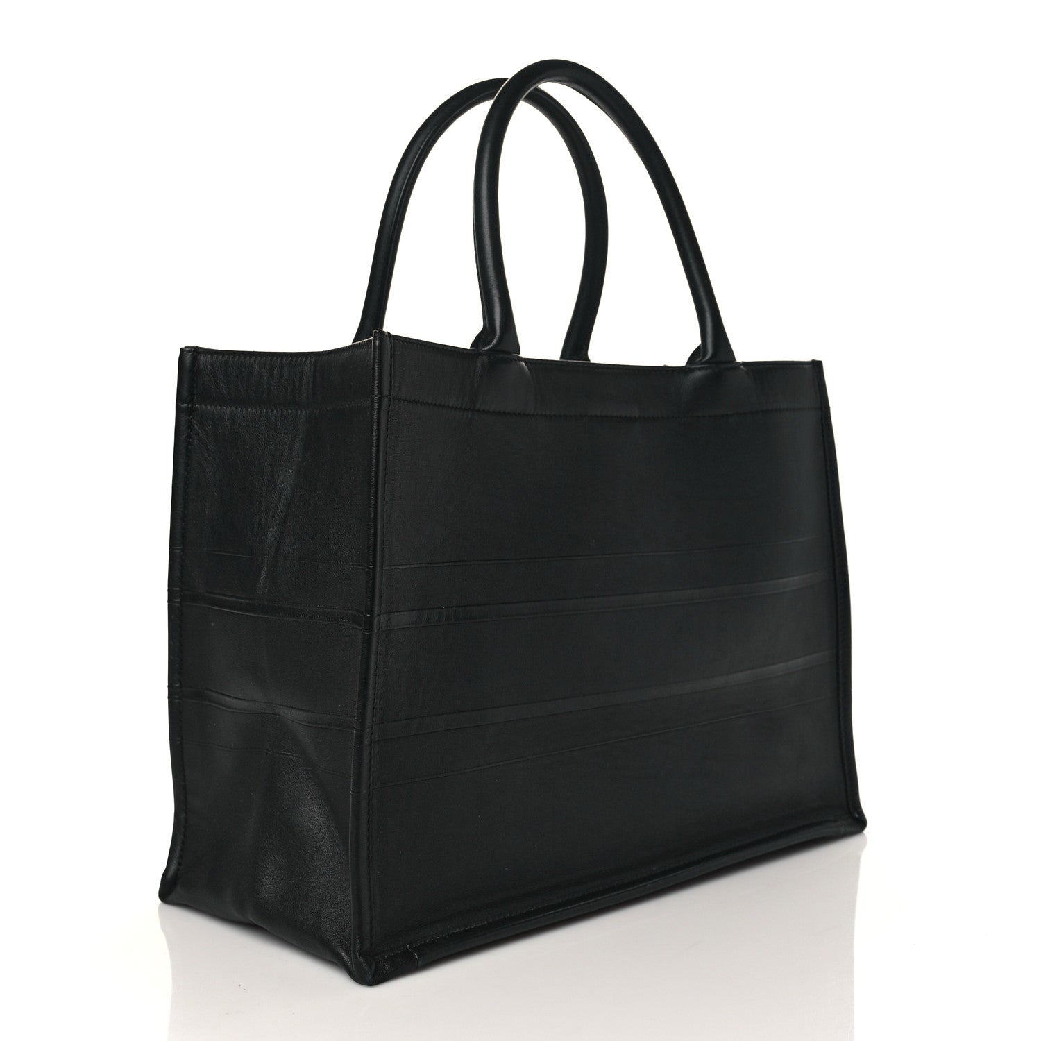Christian Dior Calfskin Embossed Medium Book Tote Black 3 of 10