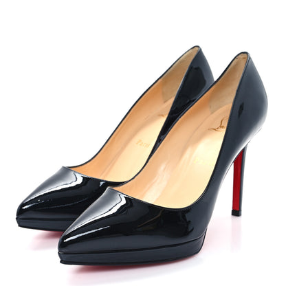 Christian Louboutin Patent Pigalle Plato 100 Pumps 37.5 Black 4 of 9