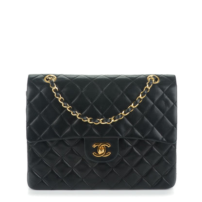 Chanel Lambskin Quilted Medium Double Flap Black 1 of 7