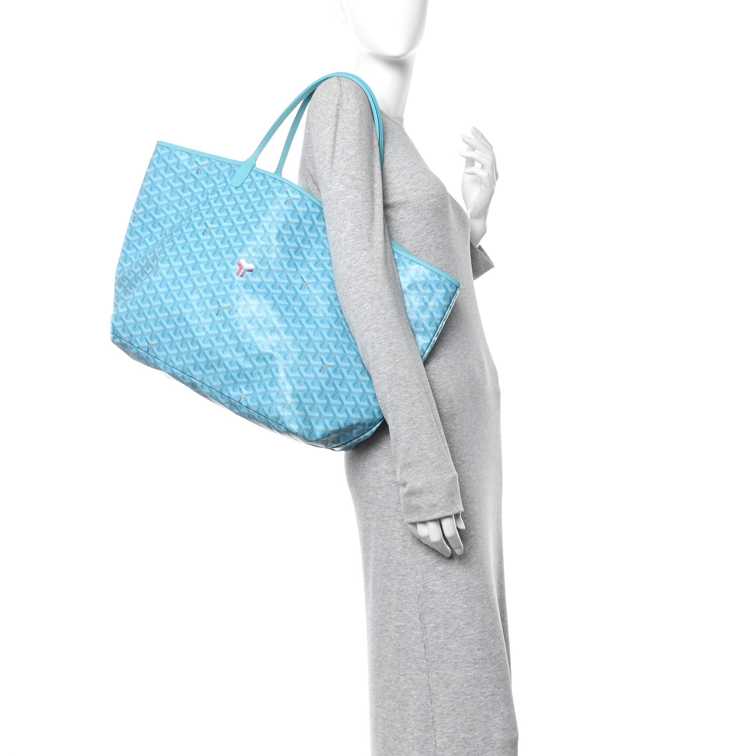 Goyard Goyardine Saint Louis GM Balise Beach Towel Set Turquoise 2 of 12