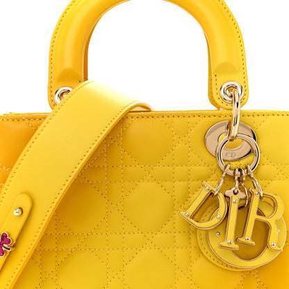 Christian Dior Lambskin Cannage Gradient Small My ABCDior Lady Dior Yellow 8 of 17