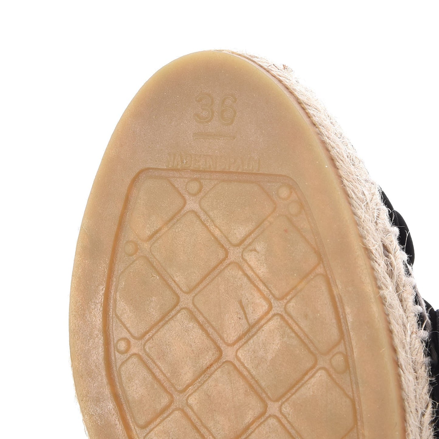 Lambskin Camellia CC Espadrilles 36 Black