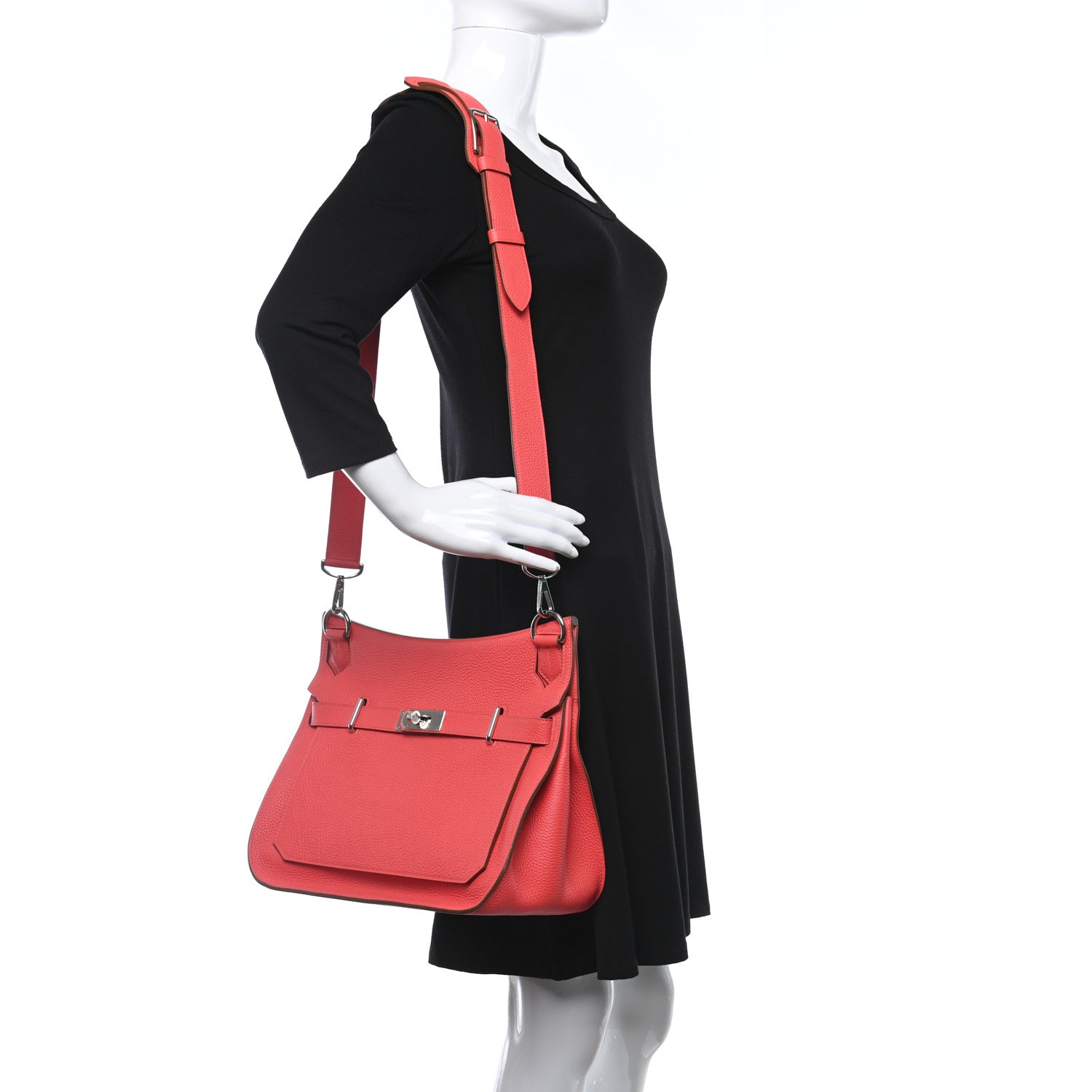 Hermes Taurillon Clemence Jypsiere 34 Rose Jaipur 2 of 10