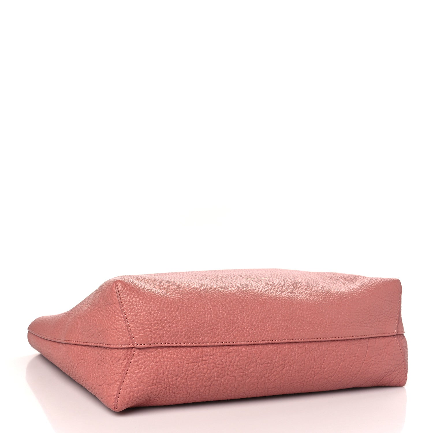 Mansur Gavriel Tumbled Calfskin Small Shopping Tote Blush 6 of 11