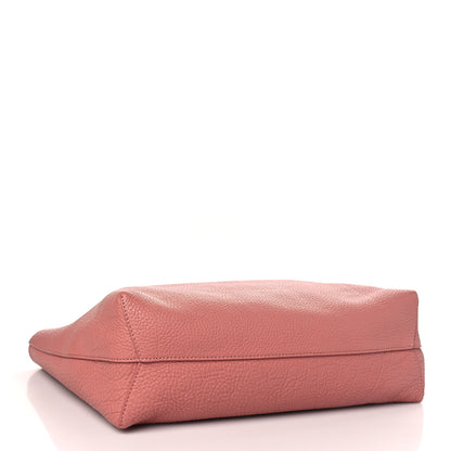 Mansur Gavriel Tumbled Calfskin Small Shopping Tote Blush 6 of 11
