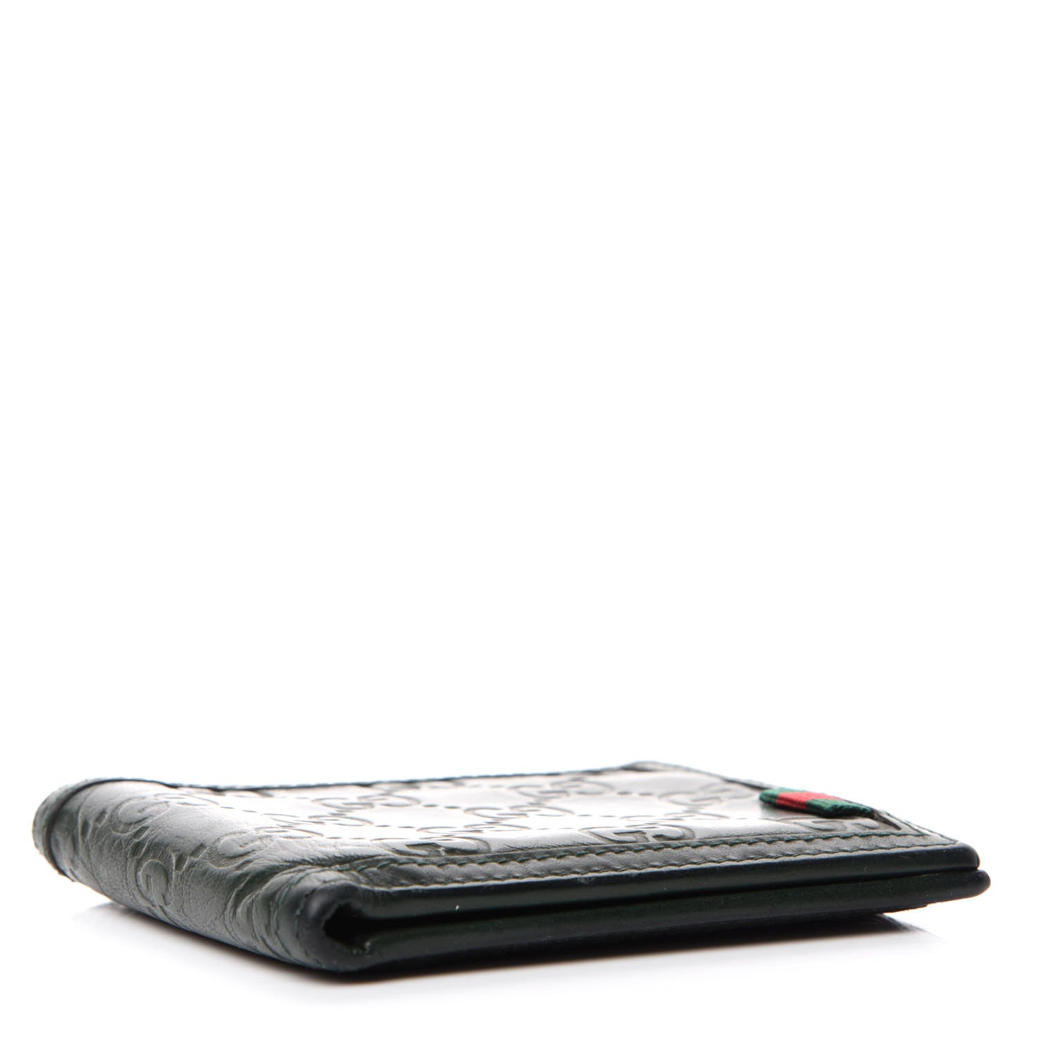 Gucci Guccissima Web Board Bi-Fold Wallet Green 4 of 7