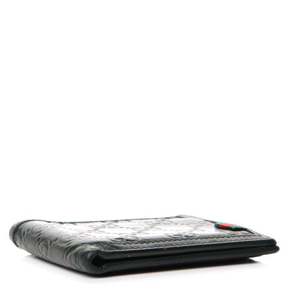 Gucci Guccissima Web Board Bi-Fold Wallet Green 4 of 7