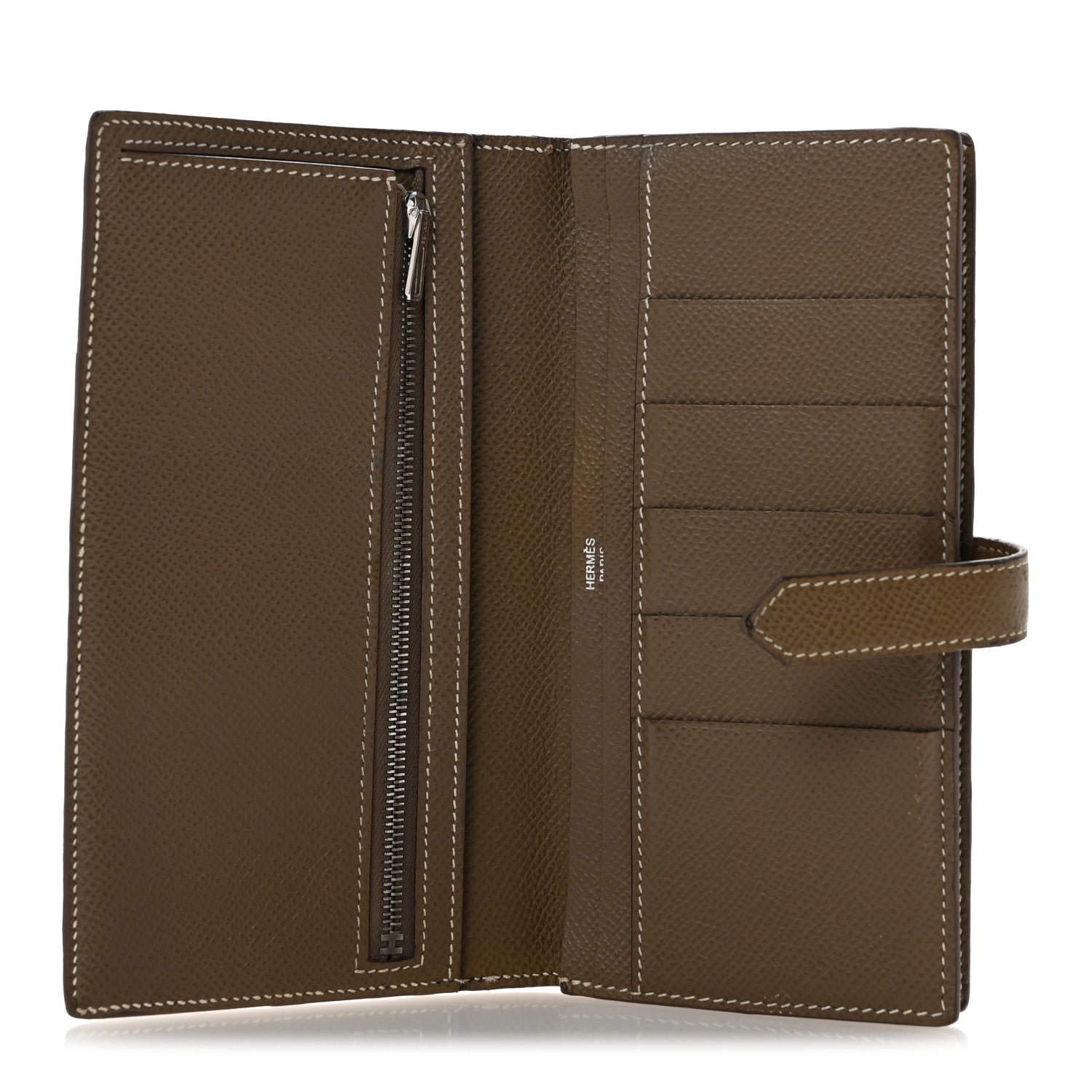 Hermes Epsom Bearn Gusset Wallet Etoupe 5 of 11