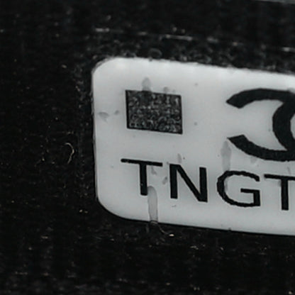 Chanel Caviar Quilted Textured CC Flap Card Holder Black 8 of 10