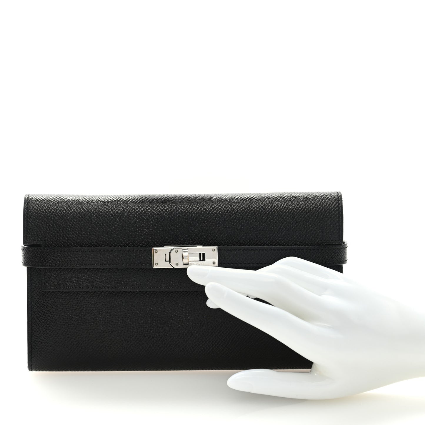 Epsom Kelly Longue Wallet Black
