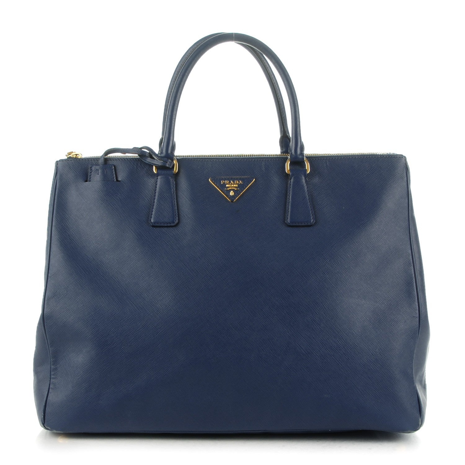 Prada Saffiano Lux Extra Large Galleria Double Zip Tote Bluette 1 of 13