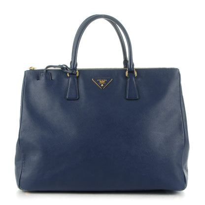 Prada Saffiano Lux Extra Large Galleria Double Zip Tote Bluette 1 of 13