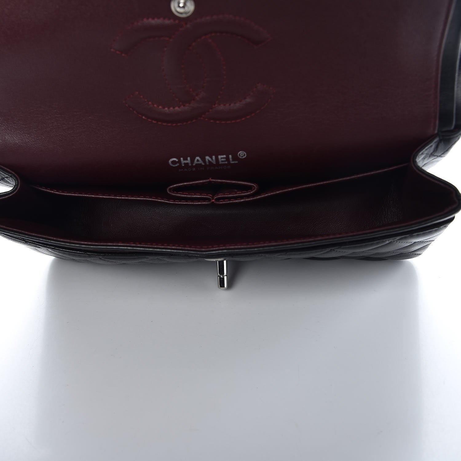 Chanel Lambskin Quilted Medium Double Flap Black 5 of 9