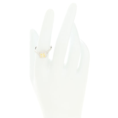 Tiffany Platinum 18K Yellow Gold Fancy Intense Yellow Diamond .75ct Soleste Engagement Ring 54 7 2 of 7
