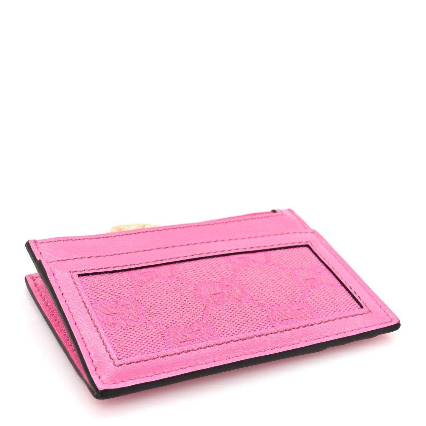 GG Monogram Scratch Lux Calfskin Luce Card Holder Wallet Blossom Rose Dark Blossom