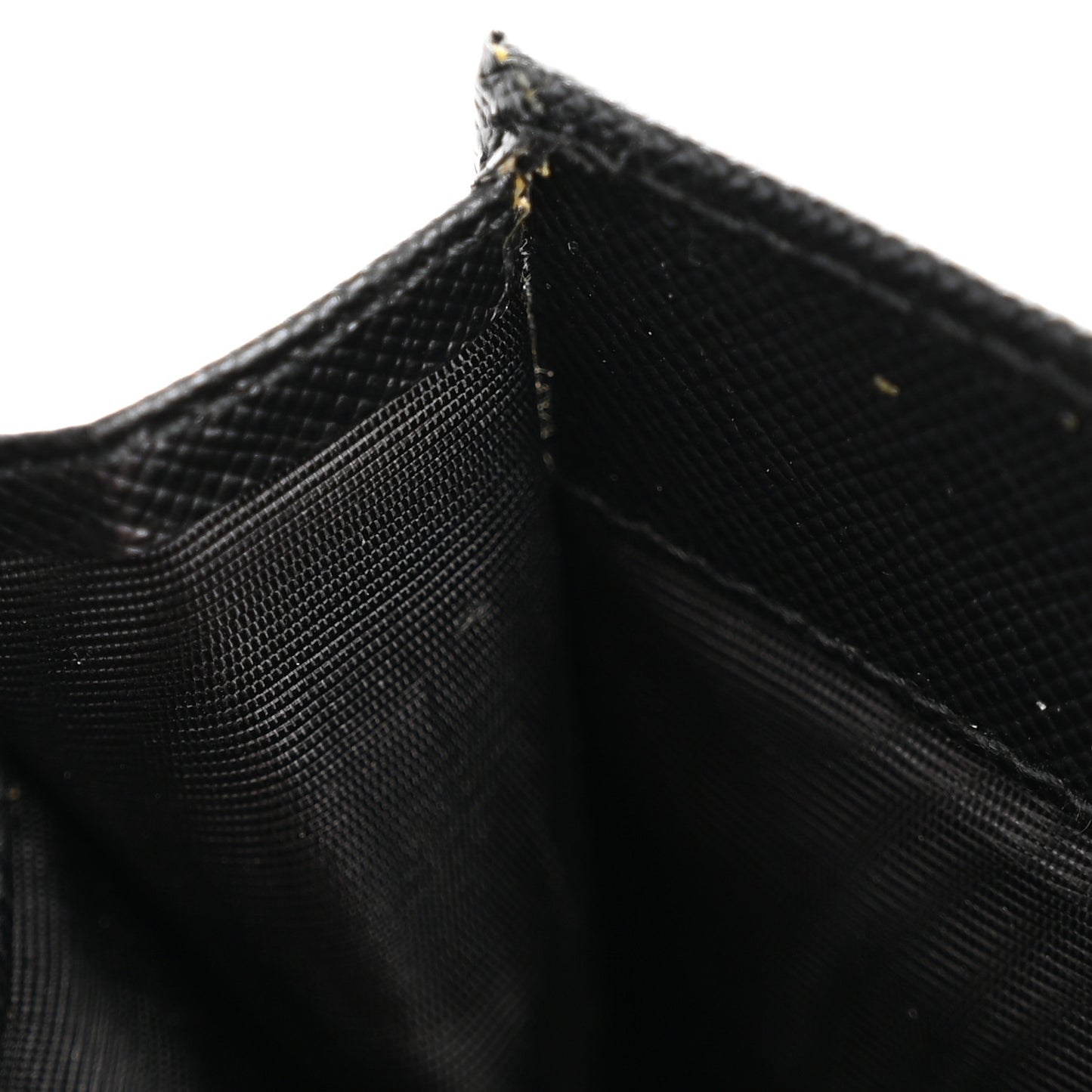 Saffiano Triangle Continental Flap Wallet Black