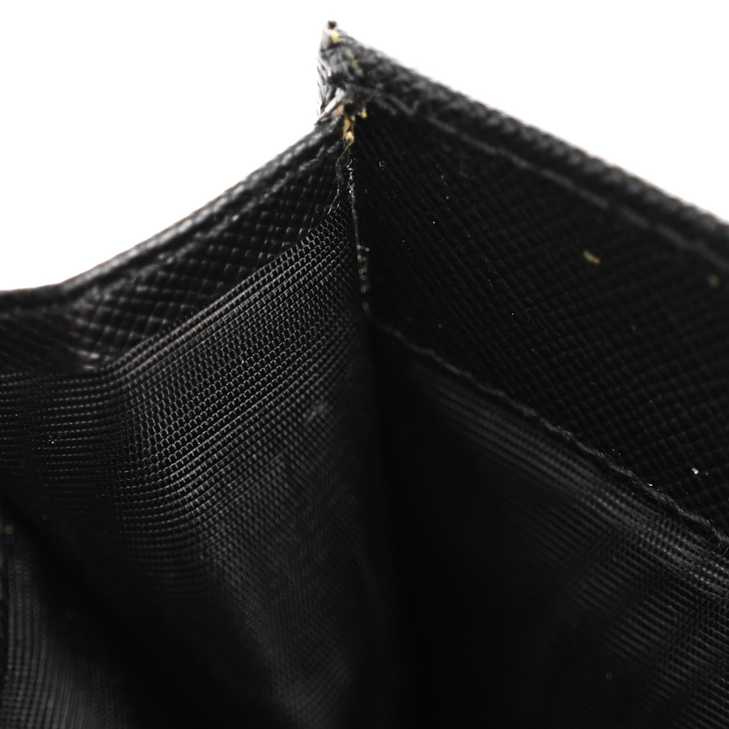 Prada Saffiano Triangle Continental Flap Wallet Black 10 of 12