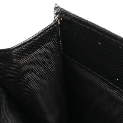 Prada Saffiano Triangle Continental Flap Wallet Black 10 of 12