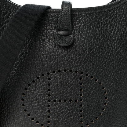 Hermes Taurillon Clemence Evelyne TPM Black 8 of 10