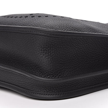 Hermes Taurillon Clemence Evelyne III PM Black 9 of 10