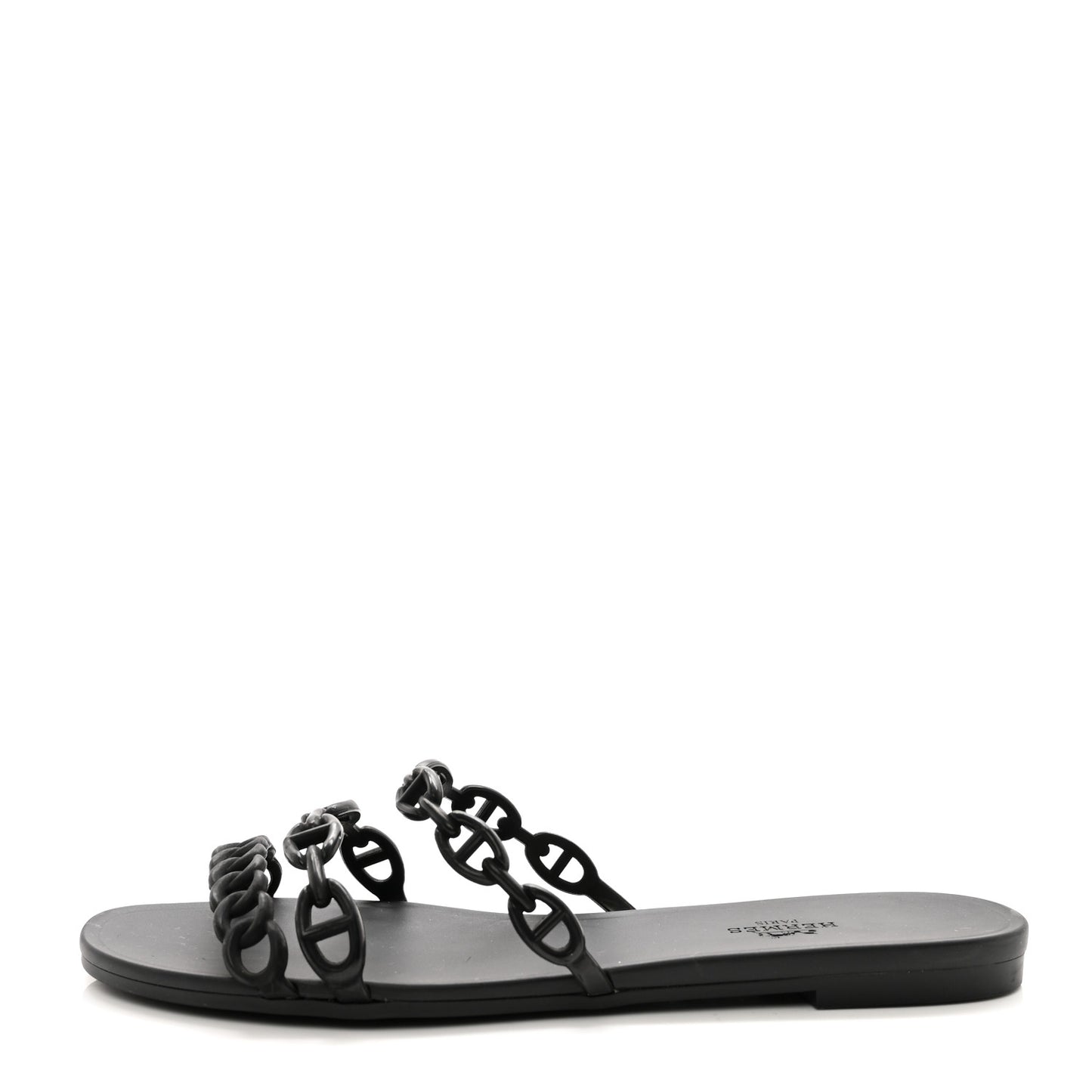 Rubber Chaine d'Ancre Rivage Sandals 39 Black