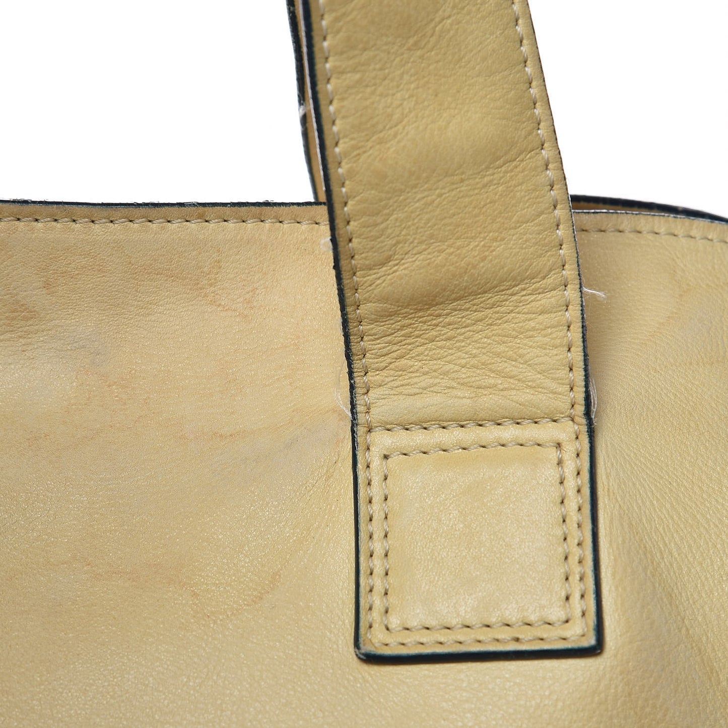 Lambskin Edgy Tote Beige
