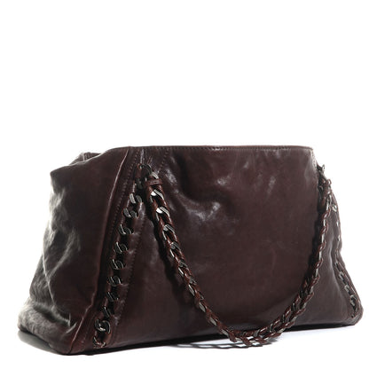 Chanel Calfskin Large East West Modern Chain Tote Brown 3 of 8