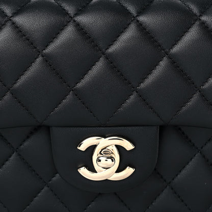 Chanel Lambskin Quilted Mini Top Handle Rectangular Flap Black 11 of 11