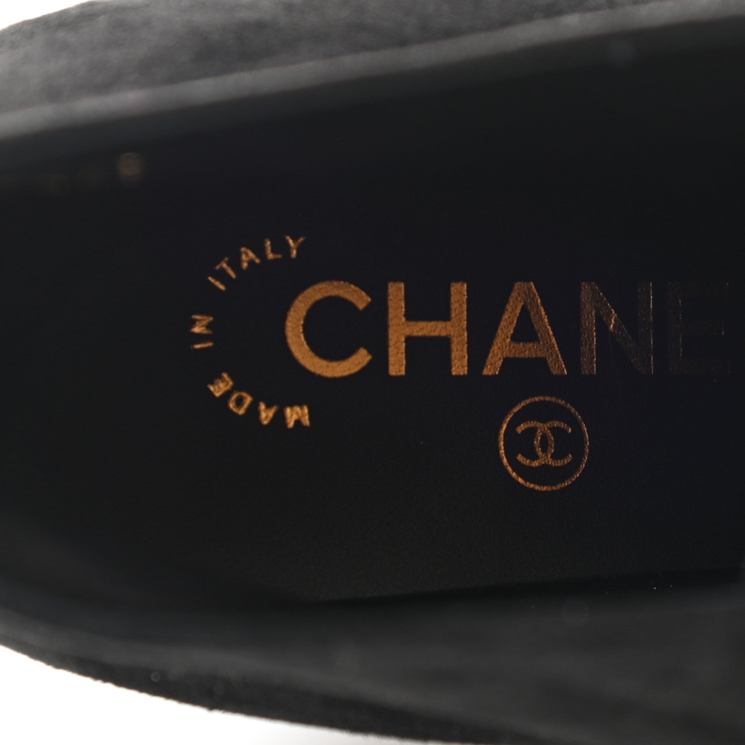 Chanel Suede Grosgrain Pearl Lace Up Booties 39.5 Black 7 of 9