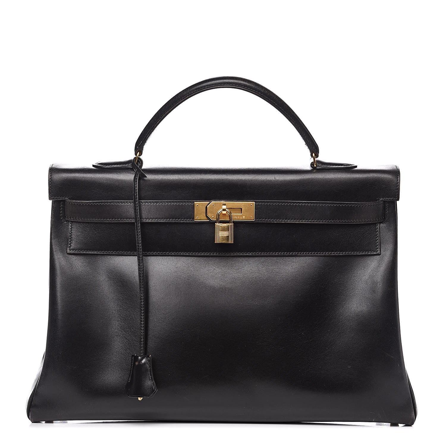 Hermes Box Kelly Retourne 40 Black 1 of 36