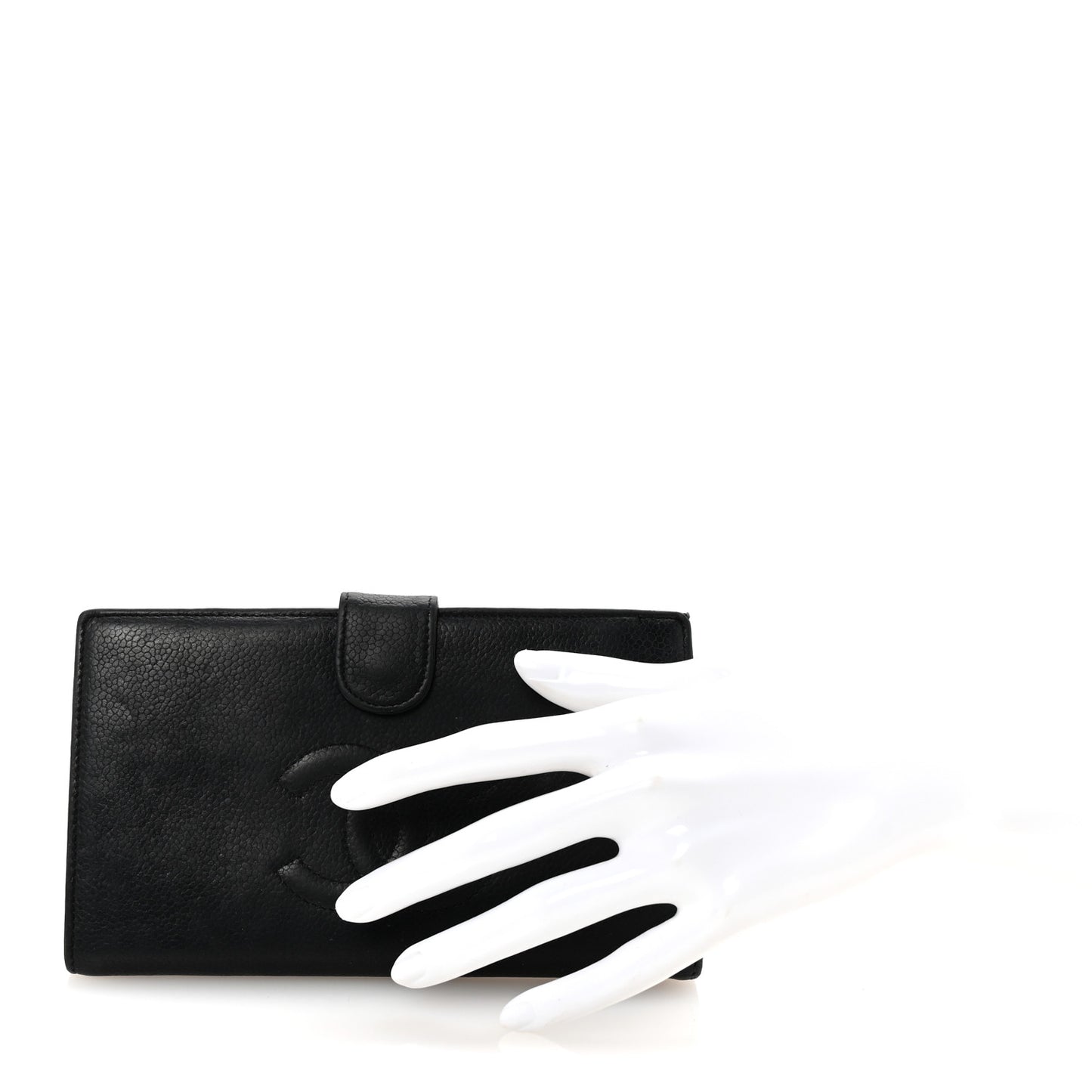 Caviar Timeless CC French Wallet Black