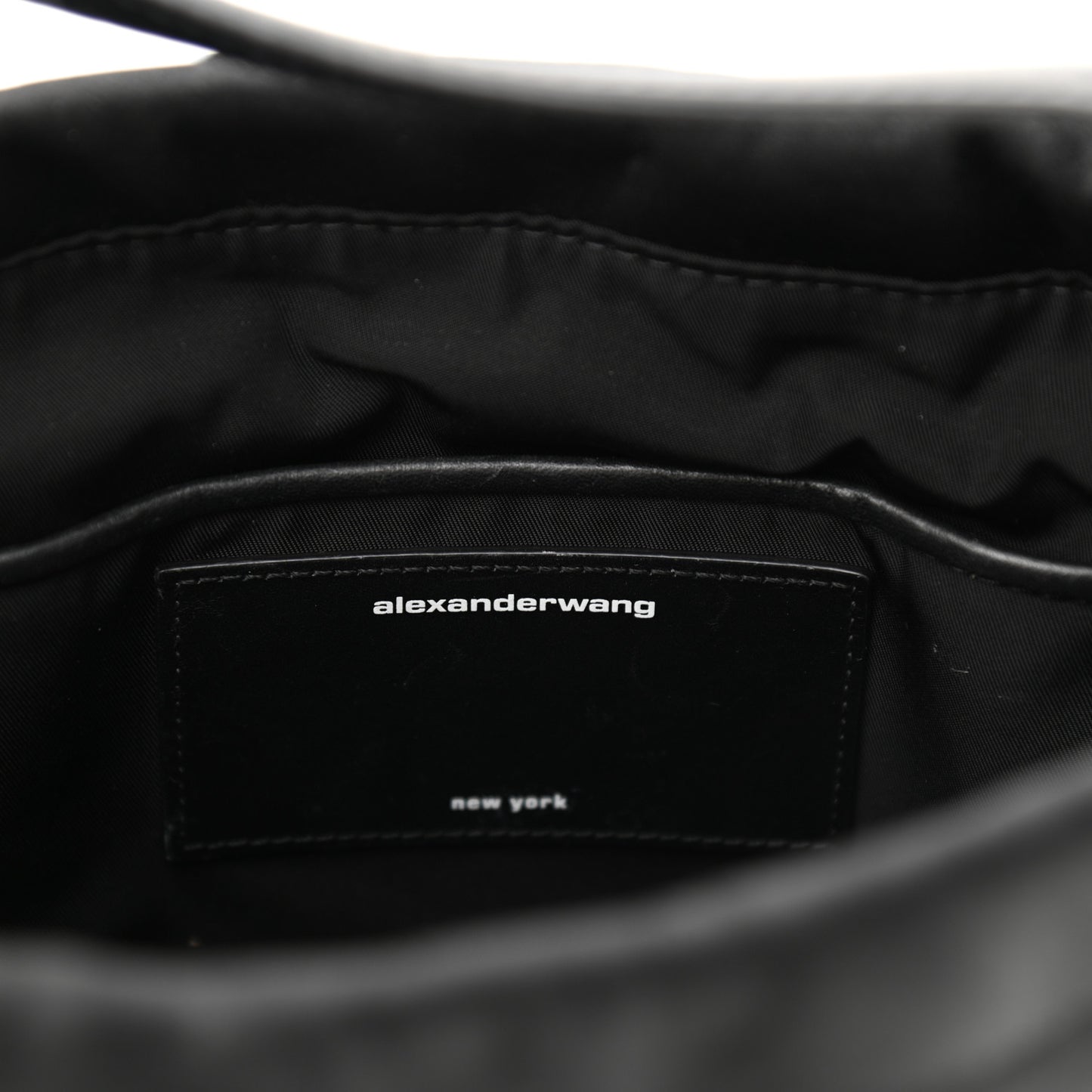 Lambskin Nylon Small Ryan Bag Black