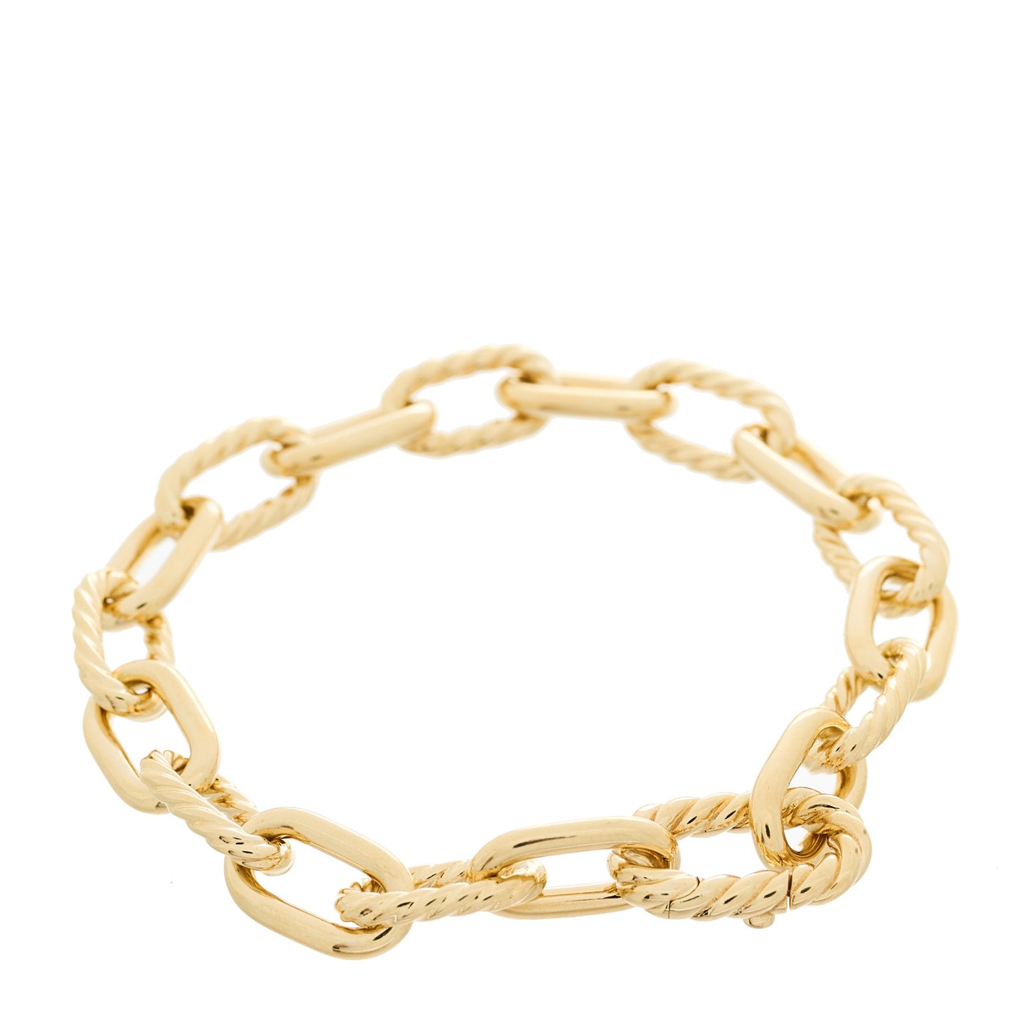 18K Yellow Gold 8.5mm Madison Classic Chain Bracelet