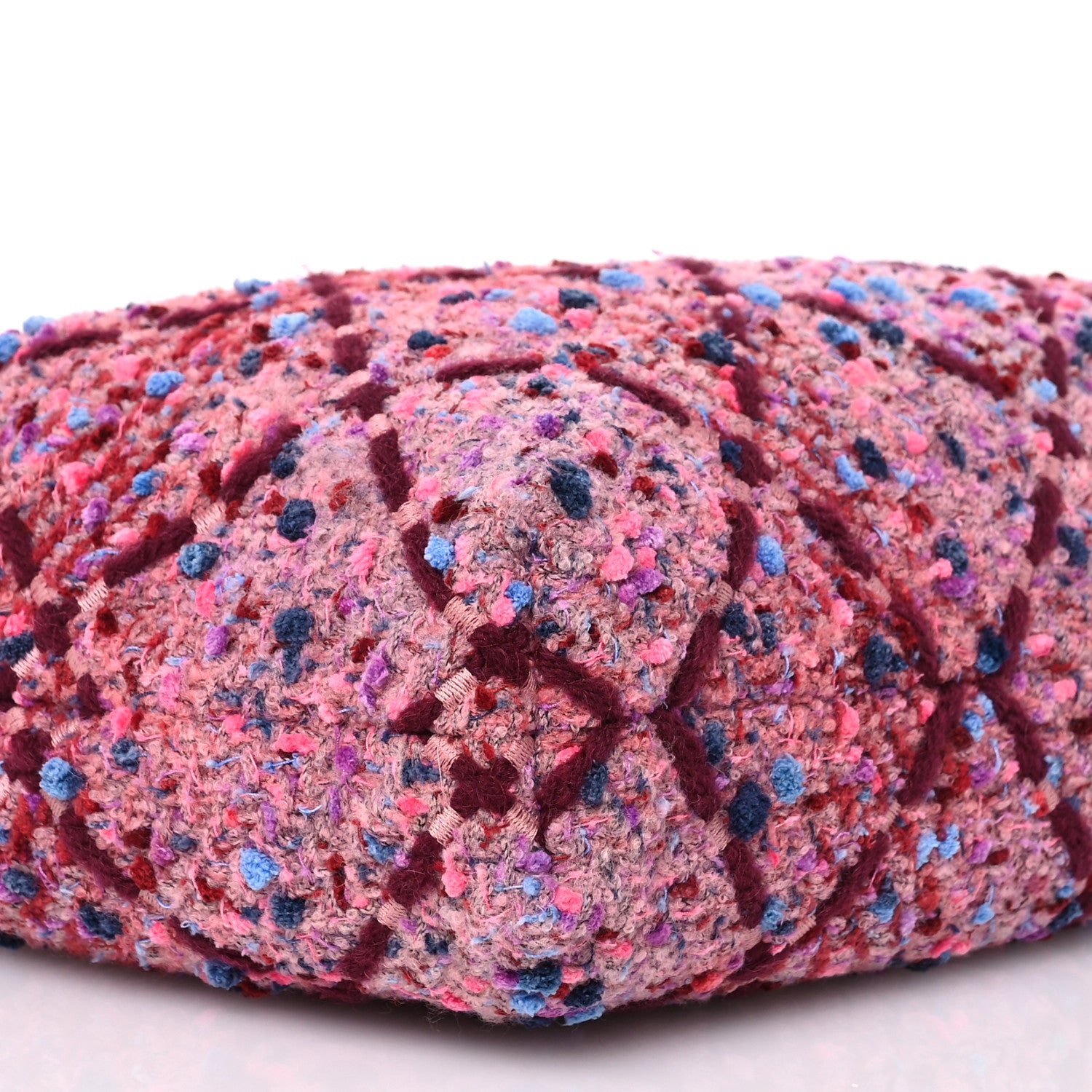 Chanel Tweed Quilted Chanel 22 Pink Blue Navy Burgundy Purple 10 of 12