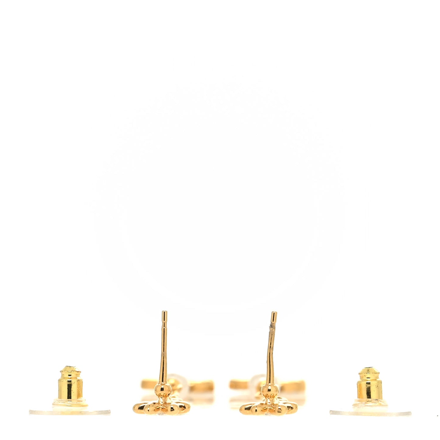 Pearl Crystal CC Flower Chain Long Drop Earrings Gold