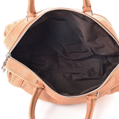 Chanel Calfskin Stitched Bowler Light Brown 5 of 14