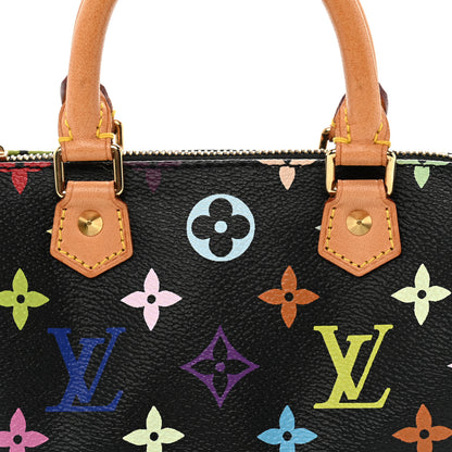 Louis Vuitton Monogram Multicolor Mini Sac HL Speedy Black 7 of 10